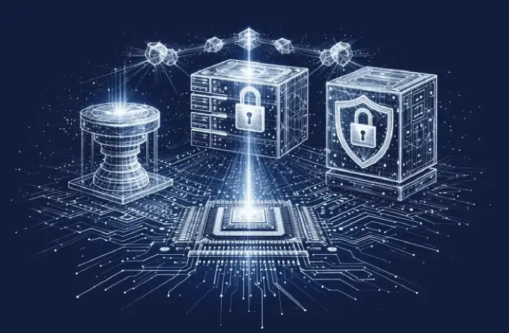 Qudo Hardware by ZenV Quantum - Processor chip with secure servers and shield for physical-level quantum security
