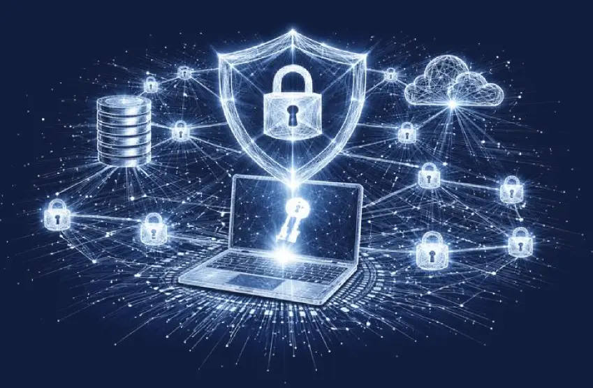 Qudo Software by ZenV Quantum - Laptop with shield and encrypted network for post-quantum algorithmic security