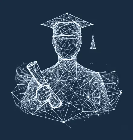 ZenCube for Students by ZenV Quantum - Graduate with cap and diploma representing work readiness and earned confidence